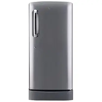 LG 215 L 4 Star Direct-Cool Inverter Single Door Refrigerator (GL-D221APZY, Shiny Steel, Base stand with drawer & Fast Ice Making, 2022 Model)
