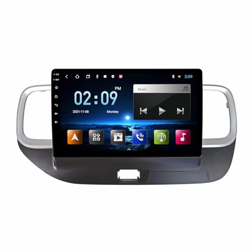 Image of BASSOHOLIC 9 inch Android 14 Car Stereo for Hyundai Venue | 4GB+64GB | CarPlay & Android Auto | Full HD Touch | WiFi | GPS | Bluetooth | DSP Sound | Reverse Camera | Frame | 1 Year Warranty
