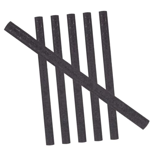 OSOLADY 6pc Graphite Stir Rods Dry Graphite Stirring Rod for Melting Metals High-Temperature Resistance