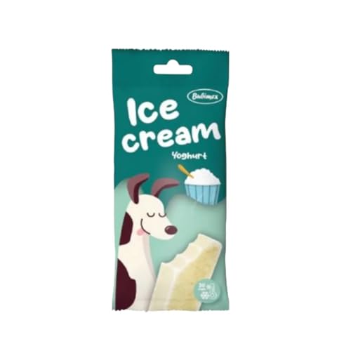 Bubimex Eiscreme für Hunde, 24 x 50 g, verschiedene Geschmacksrichtungen, 24 x 50 g, Joghurt
