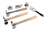 Titan 15100 7-Piece Professional Auto Body Tool Set, Auto Body Repair Hammer and Dolly Kit with Sturdy Carrying Case