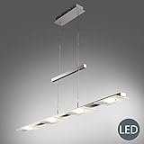 La lámpara LED sumerge la habitación con una iluminación adecuada gracias a sus placa de luz y a su altura regulable. Ofrece una larga vida útil de aprox. 15000h de luz blanca cálida