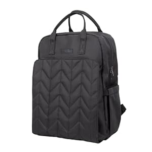 Sac à Dos Matelassé Noir Tinéo