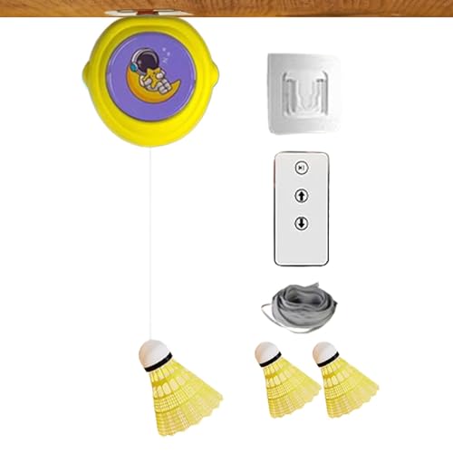 Wiuejg Badminton Trainer Indoor | Badminton Meets Soccer | Badminton Rebound Trainer | Solo Badminton Tool, Badminton Training Aid, Adjustable Badminton Trainer, Portable Badminton Rebounder