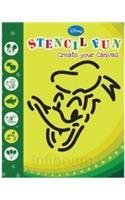 Mickey Stencil Book (with Stencil): Create Your Canvas 9381810869 Book Cover