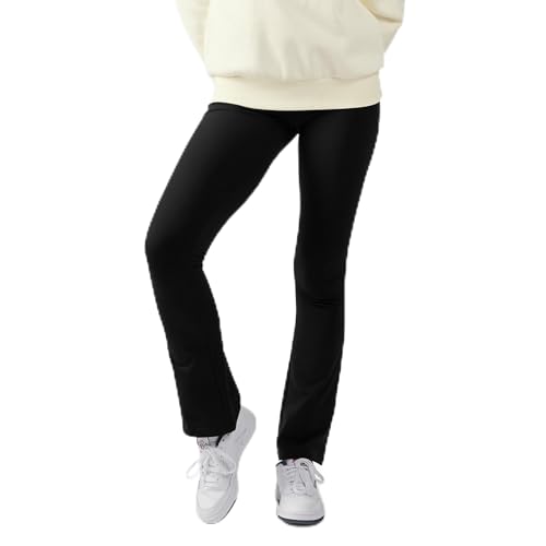 Reebok Tara Small Logo Flared Leggings Black