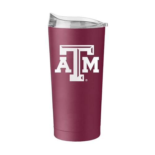 Image of Logo Brands NCAA 20 oz Powder Coat Stainless Tumbler -Double-Wall Insulated Everday Tumbler for Hot or Cold Drinks, High Lip Lid, Team Color