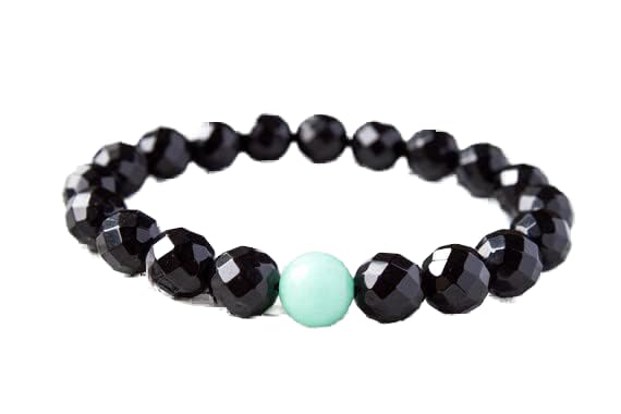 Bracelet bien-être onyx noir et larimar LKBEADS, votre allié méditation au quotidien