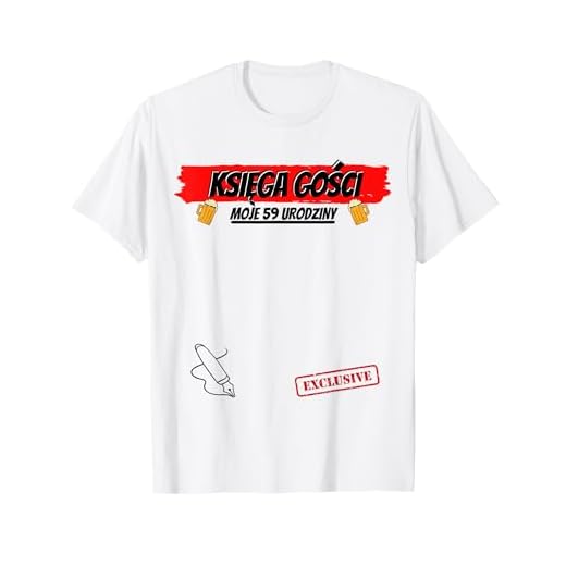 Libro de visitas Polaco Polonia Ksiega Gosci 59 años cumpleaños Camiseta