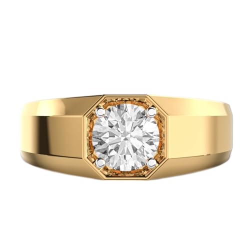 Bague en moissanite et argent fait main, le cadeau idéal pour homme