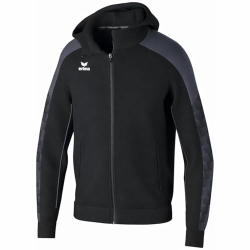 erima Chaqueta de entrenamiento con capucha EVO STAR (1032454) Unisex niños, negro/slate grey, 116