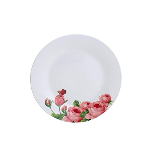 Aparelho De Jantar 20pc De Porcelana Floral Lyor Branco, Rosa E Verde No Voltagev