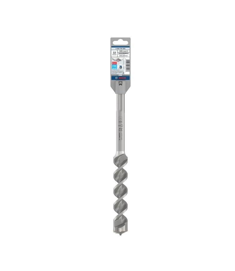 Bosch 1x PRO SDS max-4 Kırıcı Delici Delme Ucu (Donatılı Beton, Beton Bina Bloku, Ø 32,00 mm, Professional Aksesuar Kırıcı Delici)