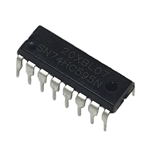 PENGLIN 20 Stück 74HC595N 74HC595 8-Bit-Schieberegister mit verriegeltem 3-State-Ausgang, DIP-16.