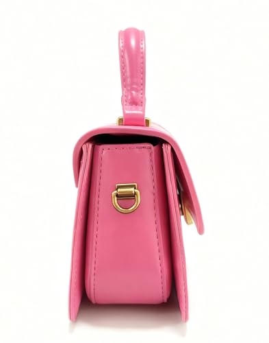 Image of Designer Satchel Purses For Women, Small Cute Crossbody Handbag, Ladies Vegan Leather Top Handle Bags
