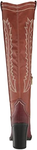 Franco Sarto Womens Glenice Knee High Boot Brown Synthetic 6.5 M | Image 2