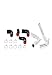 Mishimoto MMICP-MK7-15KP Intercooler Pipe Kit Compatible With Volkswagen MK7 GTI/Golf R 2015+ Polished
