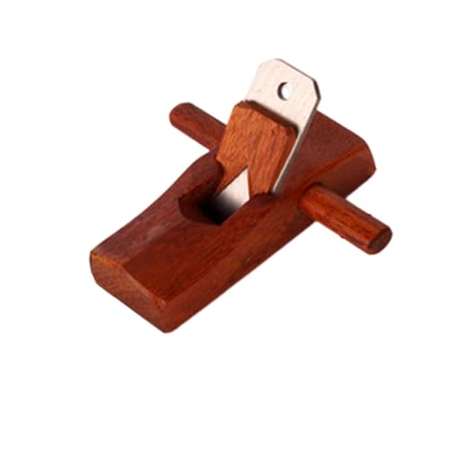 Pialla manuale in legno – Pialla a mano singola in mogano | Palmare, utensili da falegname, ergonomici, pialla in legno per superfici lisce, contenitore in legno