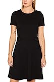 Jerseykleid mit glockiger Form und Struktur