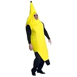 [KEKVE] ハロウィン 仮装 着ぐるみ 大人 バナナマン 大人用 全身 バナナ おもしろ コスプレ おもしろ 面白いコスプレ コスプレ イベント パーティーに 黄色 男女共用
