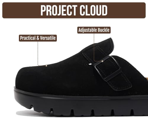 Image of 100% Genuine Leather Platform Clogs for Women - Fall Shoes for Women 2026