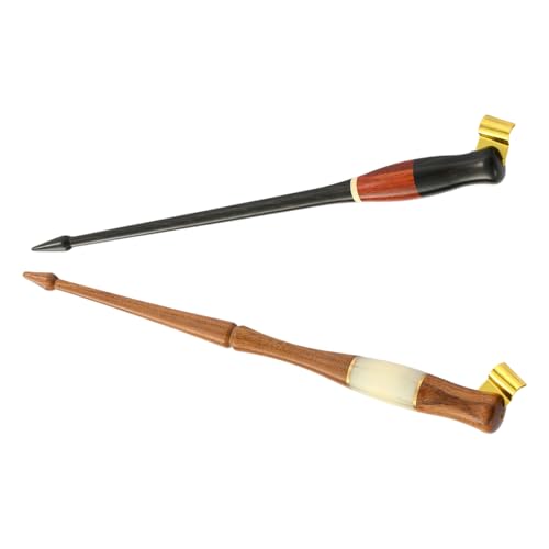 Porte-plume oblique en bois pour gauchers et droitiers évitant les taches de calligraphie