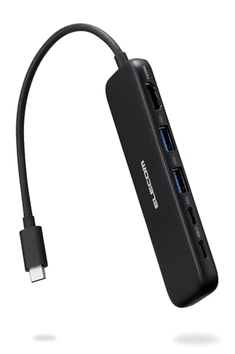 Amazon.co.jp: エレコム USB-C ハブ ドッキングステーション 5in1 100W