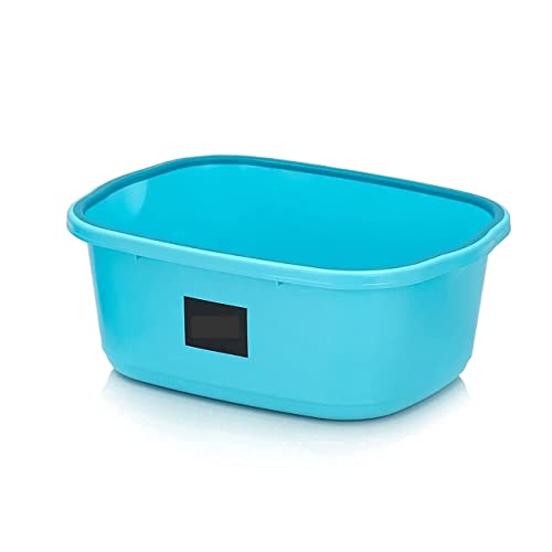 Image of Unbreakable Plastic Multipurpose Bath Tub 20 LTR Heavy Duty Washing Tub for Clothes Laundry Bathroom Kitchen Durable Plastic Water Storage Basin (Pack of 1, Multicolor)
