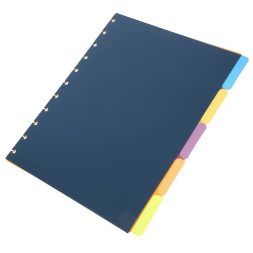 DOITOOL 5 Hojas Divisores Para Cuaderno Espiral Separadores De Disco Con Forma De Hongo Separadores Extraíbles Para Cuaderno De Disco Con Pestañas Para