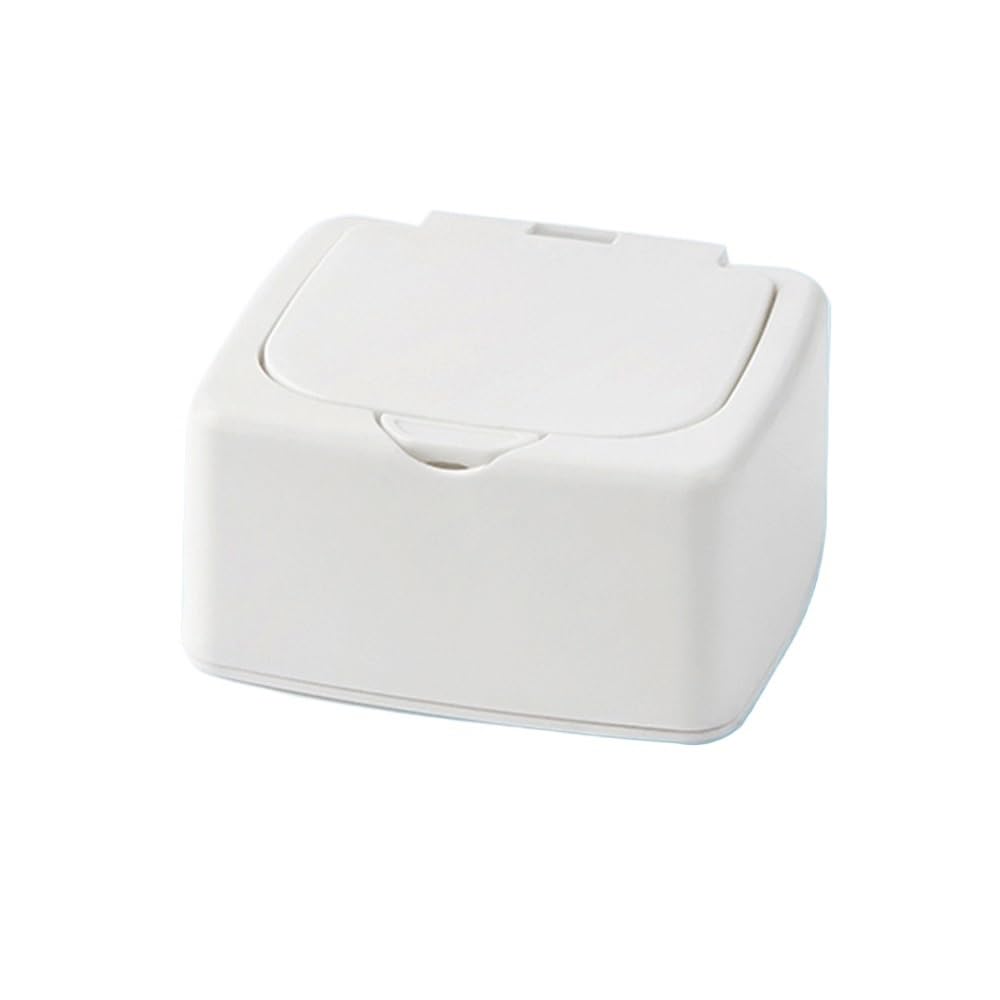 Lianxibag 2Pcs Storage Box Organizer Desktop Mini Cotton Swab With Lid Cosmetic Plastic