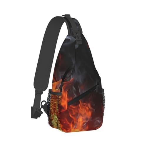 Bolso tipo bandolera deportivo negro para hombre y mujer miniatura 2