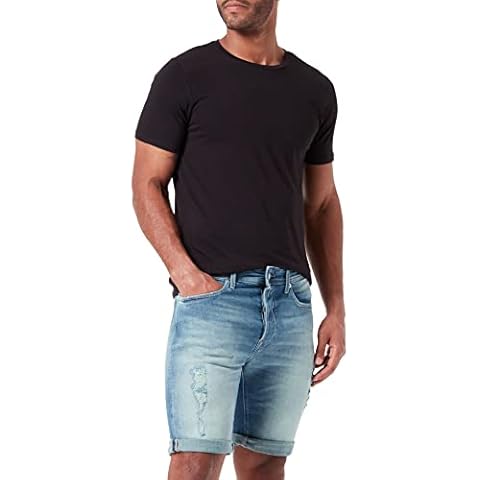 REPLAY Men's Earth Made Denim Shorts Cover