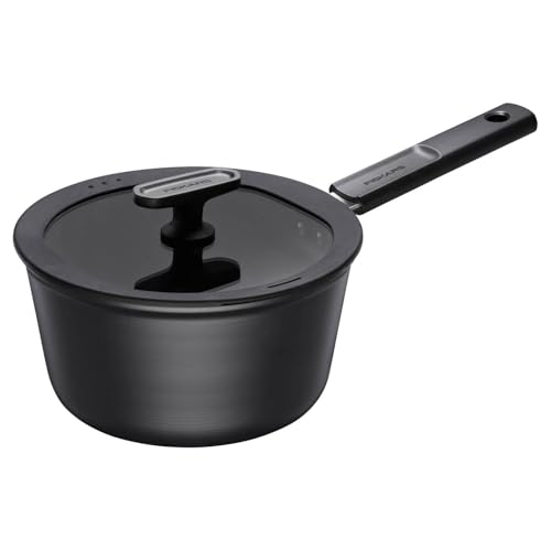 Fiskars Casserole avec Couvercle, Hard Face, Capacité : 2,5 litres