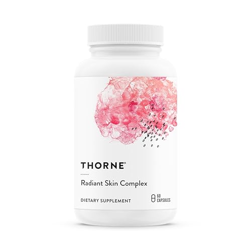 THORNE - Radiant Skin Complex - Hyaluronic Acid & Clinically Studied Ingredients - Skin Hydration & Healthy Aging Support - Helps Reduce Fine Lines & Wrinkles* - NSF Certified for Sport - 60 Capsules