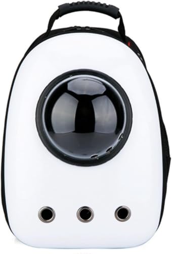 猫 キャリー バッグ 小型犬ペット リュック 宇宙船 持ち運び ドーム型 鞄 旅行 移動 お出かけ ペット用品 カバン 猫用バックパック ポータブル宇宙カプセル猫バッグ (白)