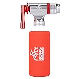 KONG MING CAR CO2 Inflator Ventilaufsatz für Fahrräder, Kompatibel mit Presta & Schrader Ventilen, CNC Aluminium Luftpumpen-Kopf für MTB & Rennrad, CO2 Kartusche separat erhältlich