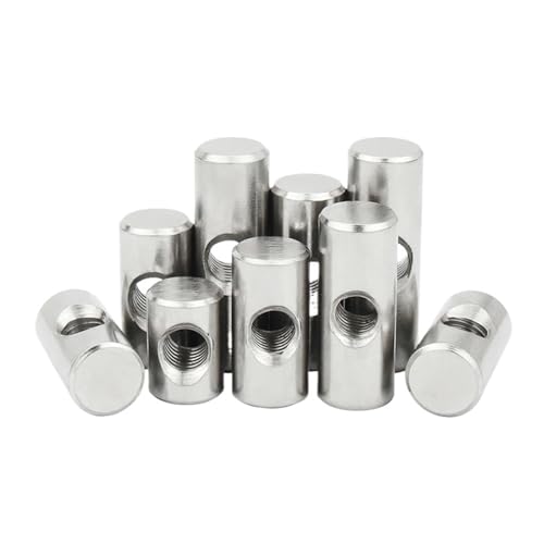 Kensut?n �N���X�z�[���o�����i�b�g 5/10�� M4 M5 M6 304 �X�e�����X�X�`�[�� �~���s�� �_�{ �ؐ��Ƌ� ���ߍ��݃��b�N�o�����i�b�g(10pcs,M4x14xM6)