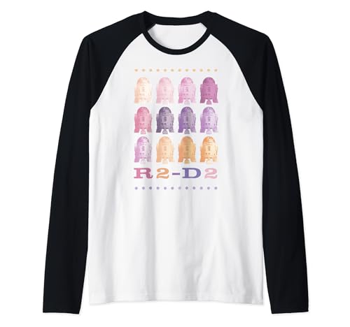 T-shirt Baseball R2-D2 Star Wars Raglan pour fan de la saga culte