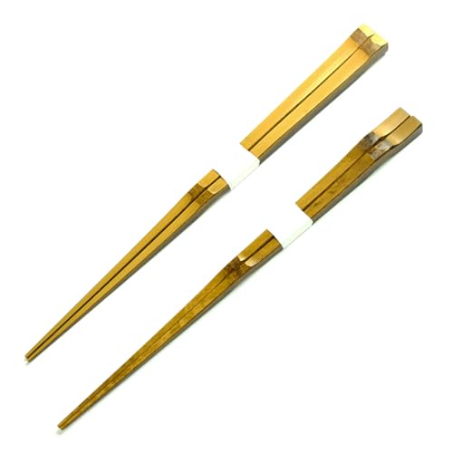 京都長岡京産 二節箸 夫婦セット|普段使い箸 来客用箸 贈り物ギフト二節竹箸 [1641]