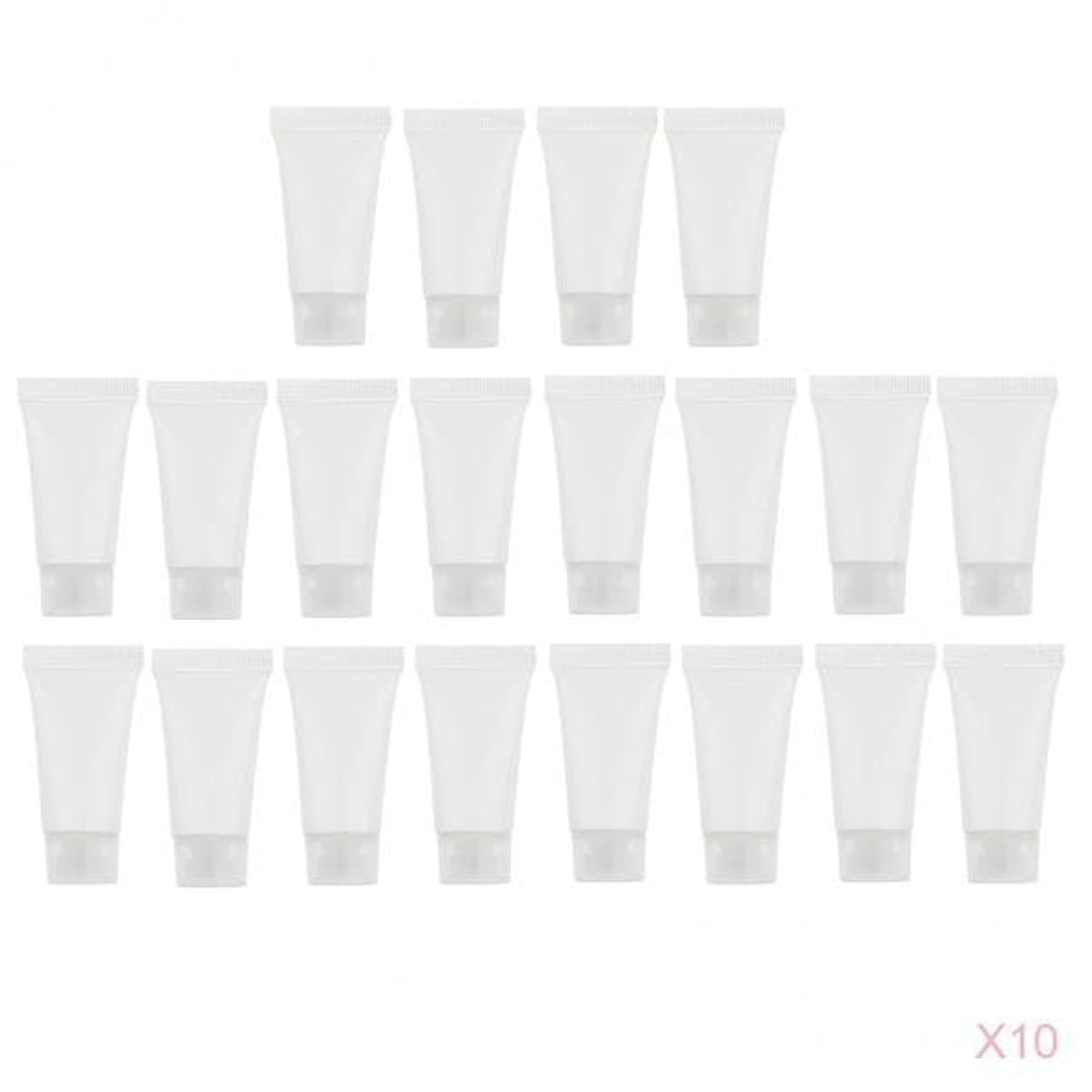 Set of 200 PVC Soft Hand Cream Squeeze Tubes