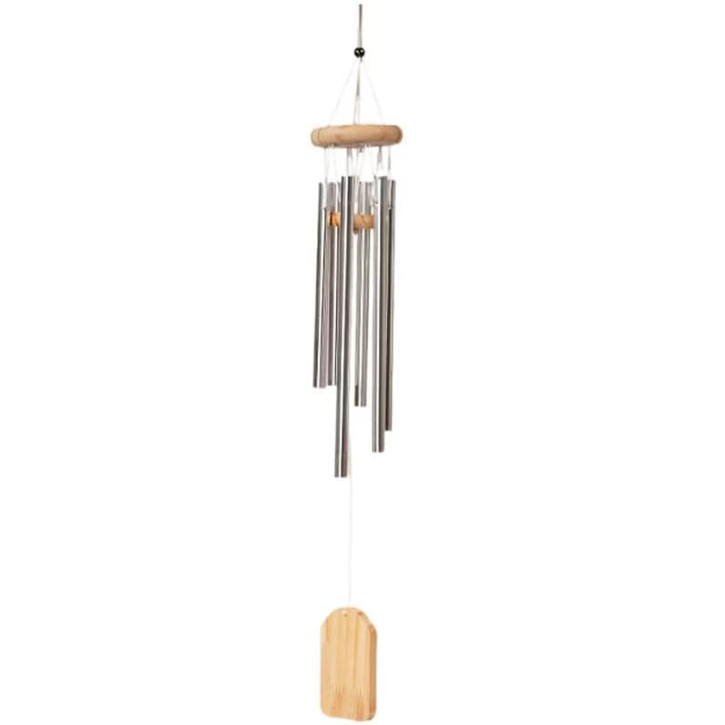 30" Large 6 - Tube Wind Chimes with Deep Chapel Bell Tones for Outdoor Garden & Home Decor (brown)