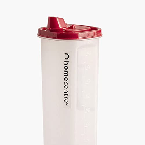 Image of Home Centre |Corsica Ooze Set of 2 Polypropylene Oil Containers - 1L|Oil and Spice|Kitchenware|Oil and Vineger Servers|Transparent