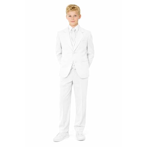 Gino Giovanni Formal Boys Suit GA214 White 8