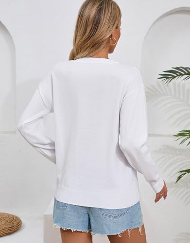 Women's Lightweight Thin Knit Sweater Long Sleeve Crew Neck American Flag Pullover Sweaters4