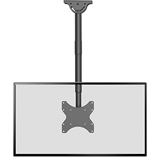 Top Rated WALI TV Ceiling Mount Adjustable Bracket Fits Most LED, LCD, OLED and Plasma Flat Screen Display 23 to 43 Inch, up to 110 Lbs, VESA 200x200mm (CM2343), Black