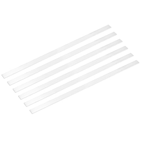 Image of MECCANIXITY 6 Pcs Square Aluminum Flat Bar, 3 /32 inch (3mm) Thick x 23 /32 inch (18mm) Width x 16 inch (406.4mm) Long 6061 Aluminum Flat Plate Solid New Mill Stock Silver for Industrial Building