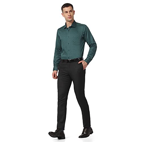 Image of blackberrys Printed Cotton Slim Fit Mens Shirt