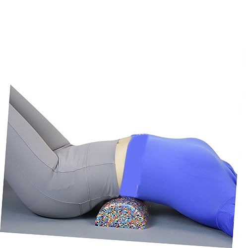 Rodillo de espuma semicircular colorido UPKOCH para ejercicio, medio rodillo de yoga para masaje muscular y entrenamiento de equilibrio, equipo de fitness portátil y ligero para mejora de la circulación y alivio miniatura 3