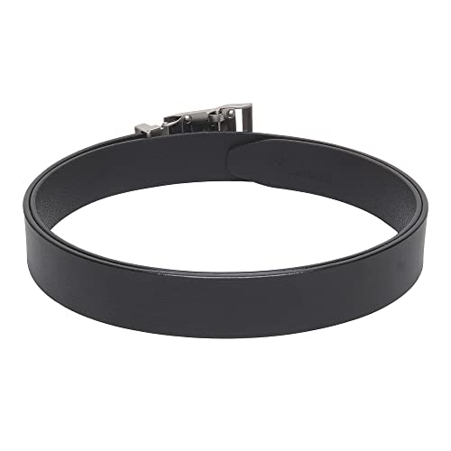 Image of Men's Formal Genuine Leather Auto-lock Adjustable Belt (JAFA-37-BL)