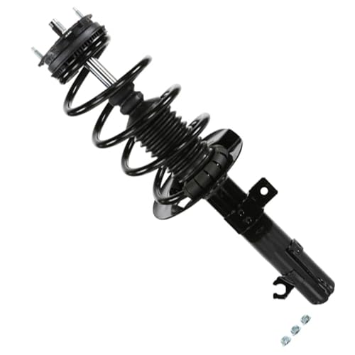 Image of Detroit Axle - Front Struts Rear Shocks for Ford 2008 2009 2010 2011 Focus, 2 Shock Absorbers Assembly 2 Struts with Coil Spring Assembly Replacement Suspension Kit
